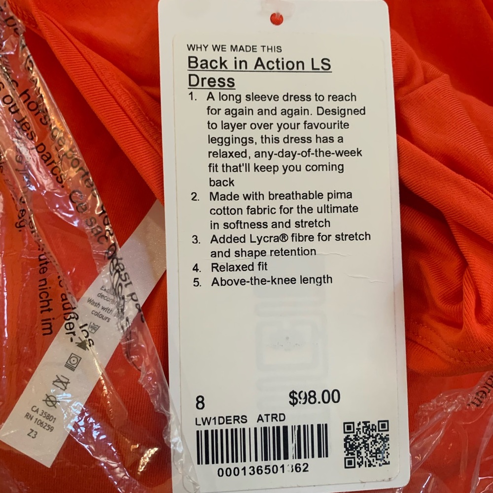 Back in action dress